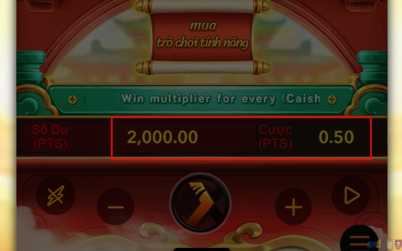 Chọn mức đặt cược