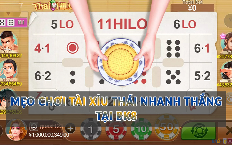 Mẹo chơi Tài Xỉu Thái nhanh thắng tại BK8